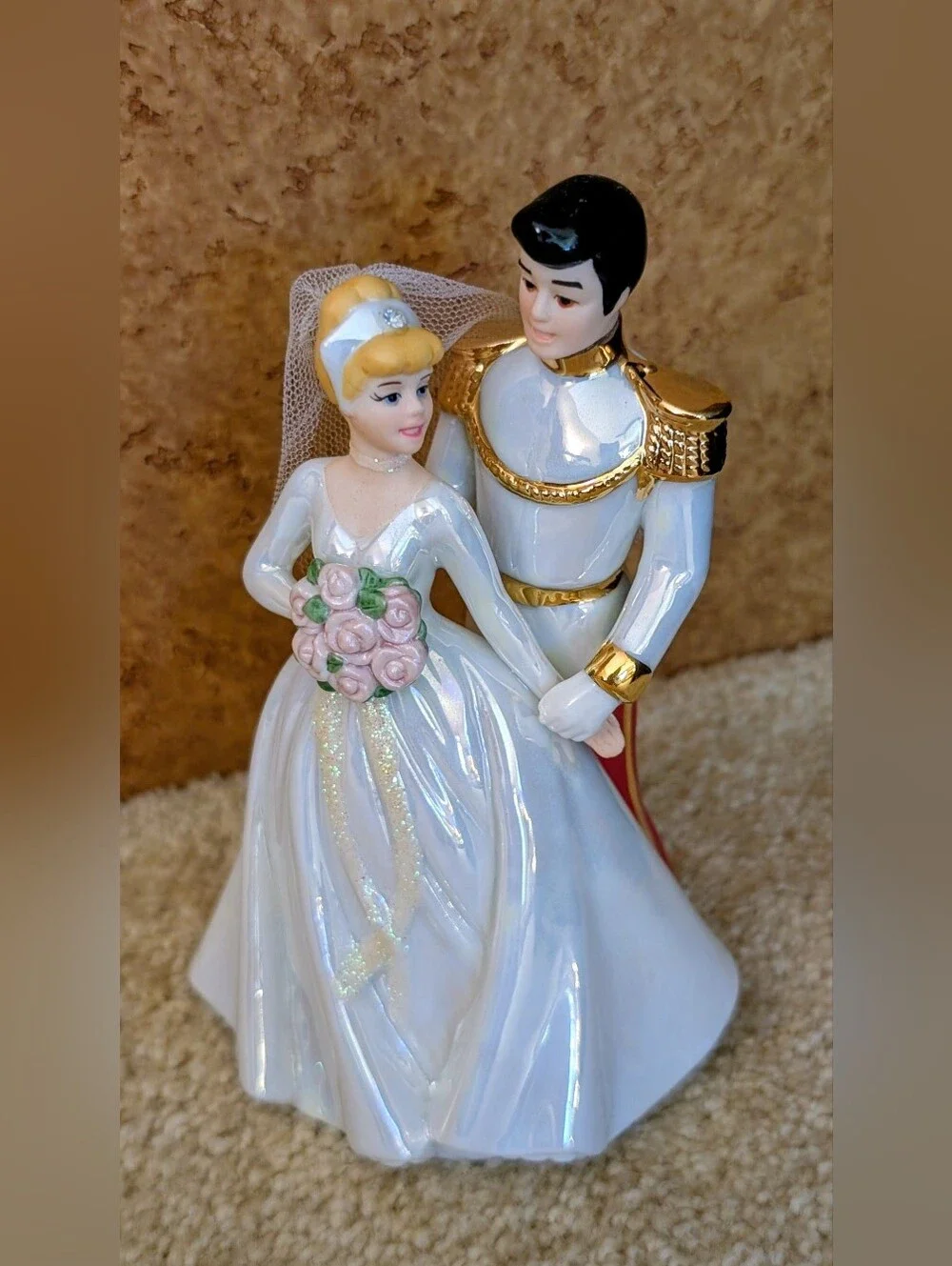 Disneys Cinderella and Prince Charming : Used as Wedding Cake Topper